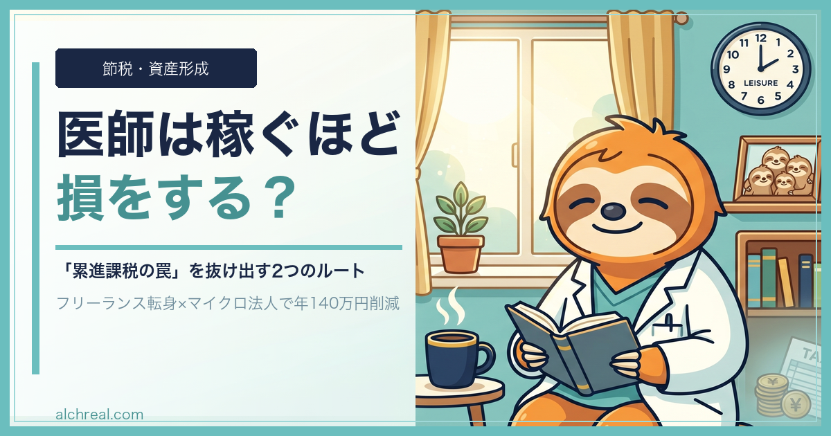 医師は稼ぐほど損をする？──「累進課税の罠」を抜け出す2つのルート